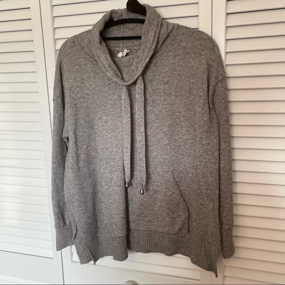 Cable & Gauge Cowl Neck Sweater - Small